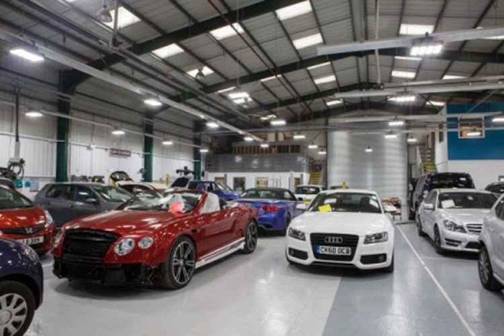 The bodyshop at Swansway. The bodyshop at Swansway.